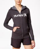 Hurley Juniors' One & Only Zipper-front Logo Hoodie