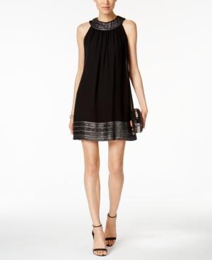 Sl Fashions Embellished Shift Dress