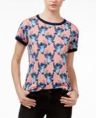 Mighty Fine Juniors' Dancing Stitch Graphic T-shirt