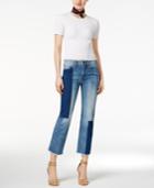 True Religion Patchwork Cropped Jeans