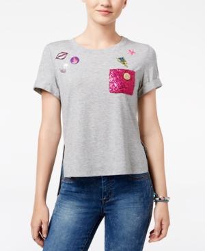 Dreamworks Trolls Juniors' Poppy Sequin-pocket Graphic T-shirt