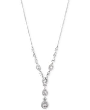 Givenchy Multi-crystal And Pave Lariat Necklace