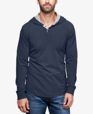 Lucky Brand Men's Hooded Henley Sweatshirt