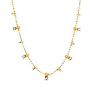 Steve Madden Bar And Ball Chain Necklace
