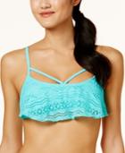 Hula Honey Little Wild One Strappy Crochet Bikini Top, Created For Macy's Women's Swimsuit