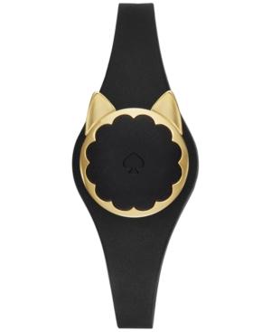 Kate Spade New York Women's Black Polyurethane Strap Cat Activity Tracker 26mm Ksa31210