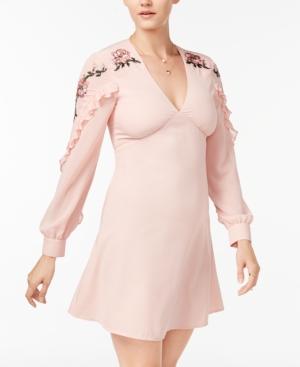 Xoxo Juniors' Embroidered Ruffled Dress