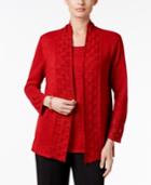Alfred Dunner Petite 'tis The Season Layered-look Sweater