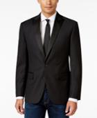 Ryan Seacrest Distinction Men's Slim-fit Black Textured Geo Evening Jacket, Only At Macy's