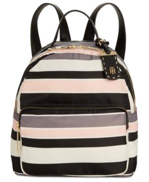 Tommy Hilfiger Julia Victory Stripe Medium Dome Backpack