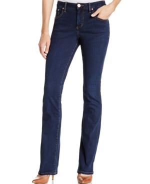 Jag Petite Marshall Blue Shadow Wash Bootcut Jeans