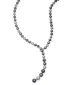 Charter Club Silver-tone Crystal & Imitation Pearl 36 Strand Necklace, Created For Macy's