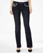 Project Indigo Juniors' Embellished Bling Bootcut Jeans