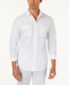 I.n.c. Men's Faux-leather Trim Shirt, Created For Macy's