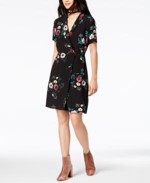 Glam By Glamorous Floral-print Wrap Dress, Created For Macy's