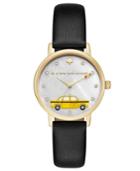 Kate Spade New York Women's Metro Black Leather Strap Watch 34mm