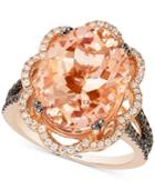 Le Vian Morganite (7 Ct. T.w.) And Diamond (3/4 Ct. T.w.) Ring In 14k Rose Gold