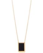 M. Haskell For Inc Gold-tone Geometric Faux Leather Pendant Necklace, Only At Macy's
