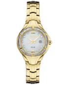 Seiko Women's Solar Diamond Collection Diamond-accent Gold-tone Stainless Steel Bracelet Watch 29mm, Created For Macy's