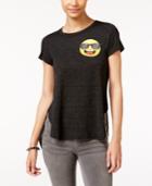 2 Kuhl Juniors' Cool Emoji Side-slit Graphic T-shirt