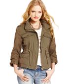 American Rag Mixed-media Military Parka