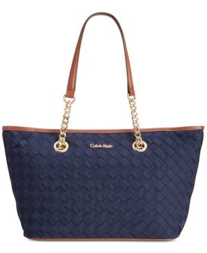 Calvin Klein Nylon Woven Tote