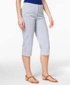 Karen Scott Striped Capri Pants, Only At Macy's