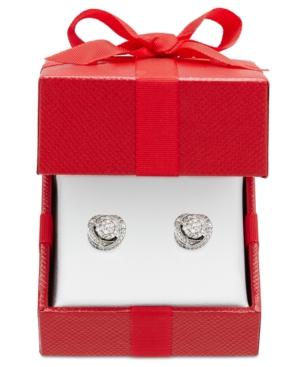 Diamond Fancy Stud Earrings (1/2 Ct. T.w.) In Sterling Silver