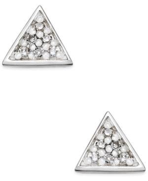 Thomas Sabo Diamond Accent Triangle Stud Earrings In Sterling Silver