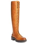 Kelsi Dagger Brooklyn Malcom Lace-up Block-heel Over-the-knee Boots Women's Shoes