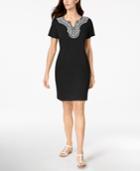 Karen Scott Cotton Puff-print Sheath, Created For Macy's