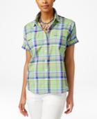 American Living Short-sleeve Plaid Shirt, Only At Macy's