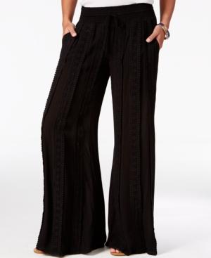 American Rag Crocheted Wide-leg Pants, Only At Macy's