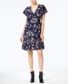 Maison Jules Ruffled Faux-wrap Dress, Created For Macy's