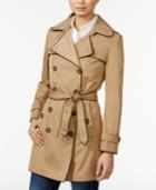 Tommy Hilfiger Piped Belted Trench Coat
