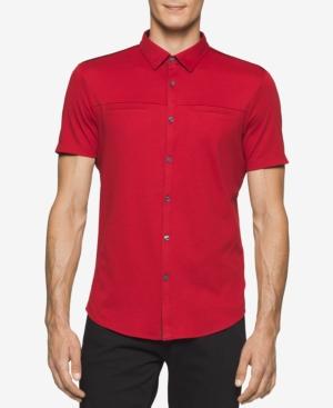 Calvin Klein Men's Sedgewick Contrast-placket Button-front Shirt, A Macy's Exclusive