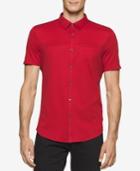 Calvin Klein Men's Sedgewick Contrast-placket Button-front Shirt, A Macy's Exclusive