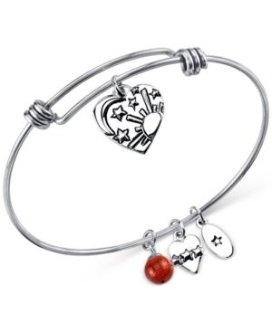 Unwritten Sun, Moon And Stars Charm Bracelet In Stainless Steel