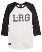 Lrg Men's Graphic-print Logo Raglan-sleeve T-shirt