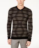Alfani Men's Geo Cashmere Blend Sweater, Created For Macy's