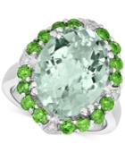 Multi-gemstone (9 Ct. T.w.) & Diamond Accent Statement Ring In Sterling Silver