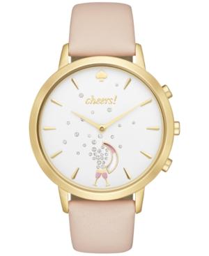 Kate Spade New York Women's Hybrid Metro Grand Vachetta Leather Strap Smart Watch 39mm Kst23102