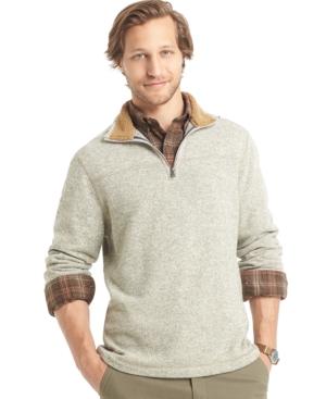 G.h. Bass & Co. Big And Tall Sherpa-lined Mock-neck Sweater Fleece