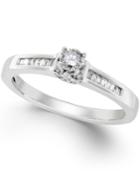 Diamond Promise Ring In Sterling Silver (1/4 Ct. T.w.)