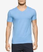 Calvin Klein Men's V-neck Textured Stripe T-shirt