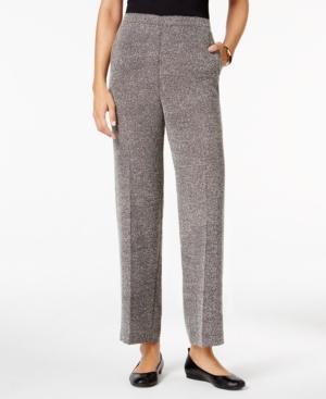 Alfred Dunner Petite Wrap It Up Herringbone Straight-leg Pants