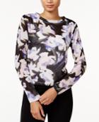 Bar Iii Floral-print Knit Top, Only At Macy's