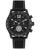 Guess Men's Black Silicone Strap Watch 44mm U0971g1