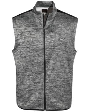 Greg Norman For Tasso Elba Men's Hydrotech Heathered Zip Vest, Only At Macy's