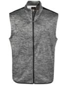 Greg Norman For Tasso Elba Men's Hydrotech Heathered Zip Vest, Only At Macy's